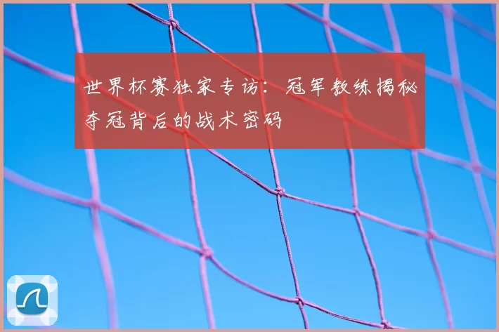 世界杯赛独家专访:冠军教练揭秘夺冠背后的战术密码