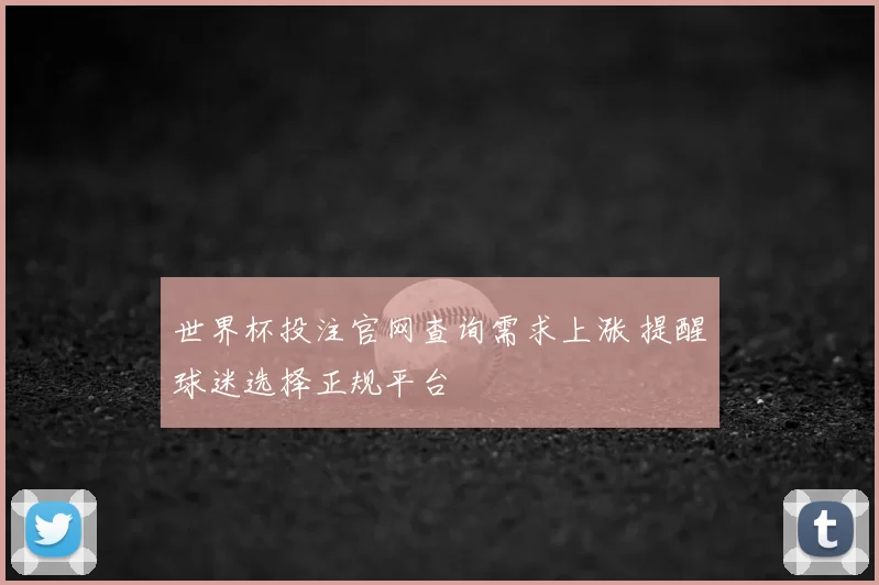 世界杯投注官网查询需求上涨 提醒球迷选择正规平台